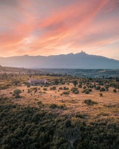 Sunrise over Mt Kenya - photo Olepangi Farm