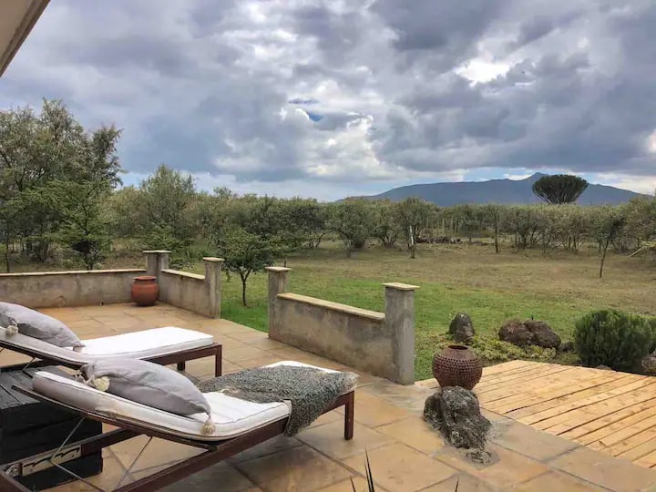 As it is on the foothills of Mt. Longonot,