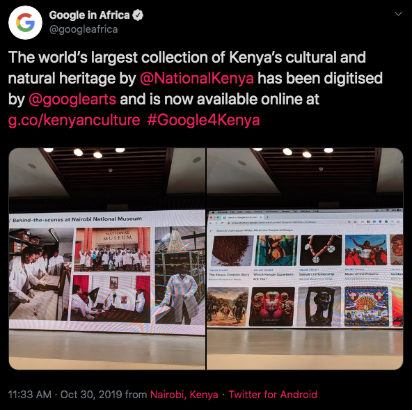 Google Arts and Culture online exhibition celebrates Kenya’s Culture