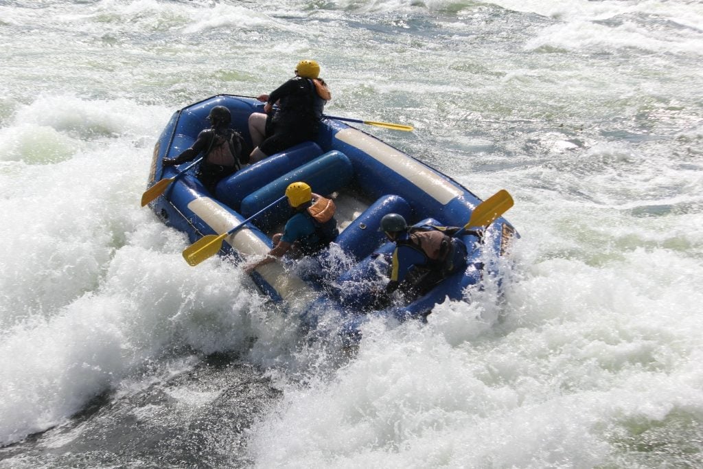 Whitewater rafting with Adrift Uganda